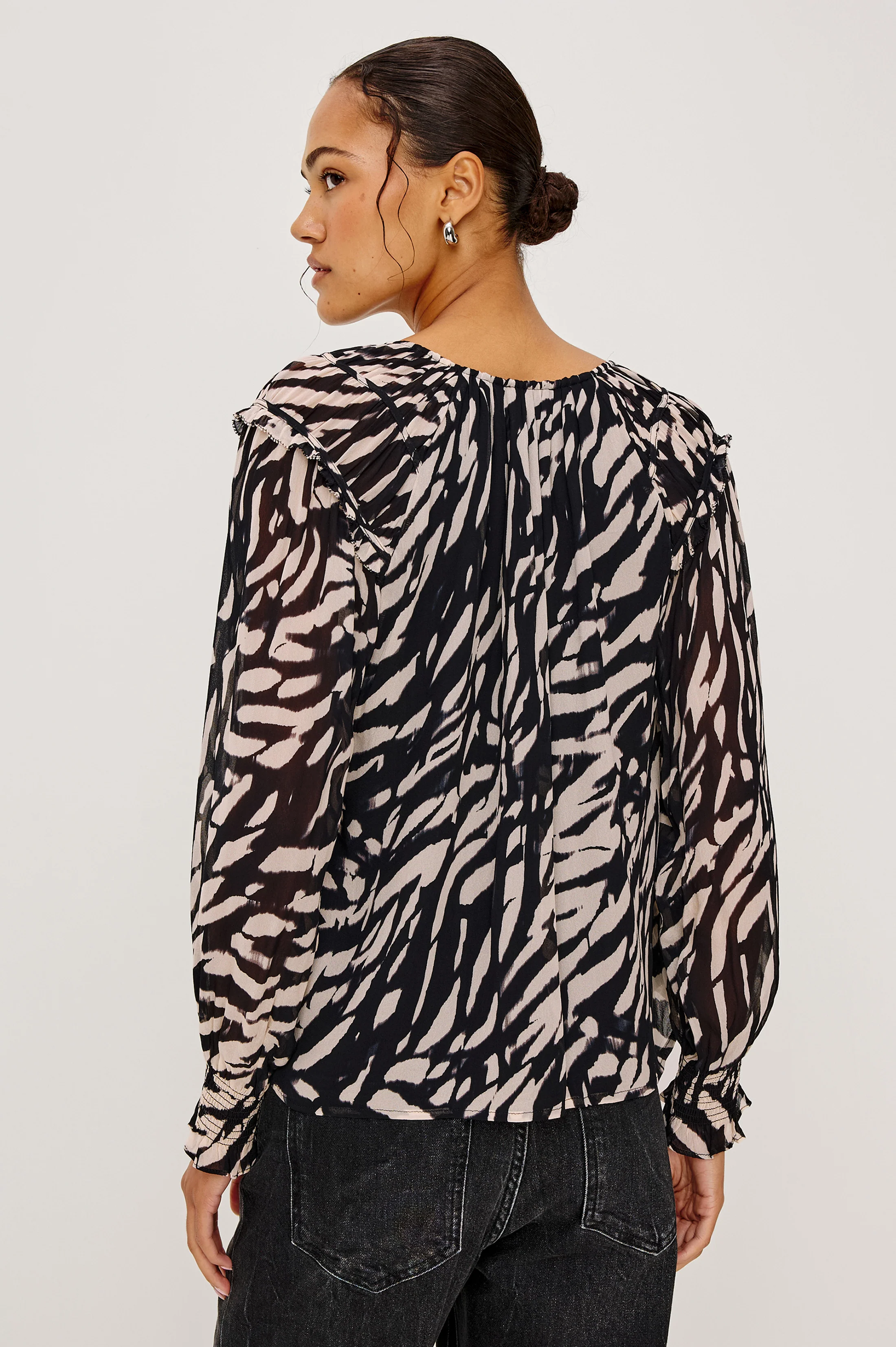 MIRNA TOP - IVORY TIGER STRIPE - Image 5
