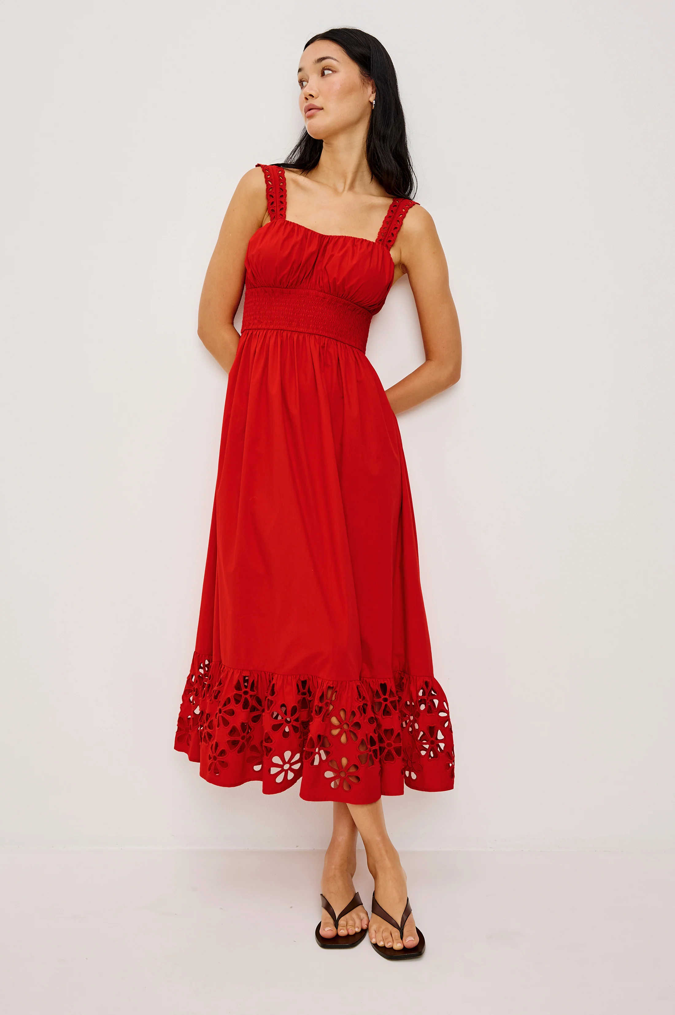 MOIRA DRESS - SCARLET - Image 3