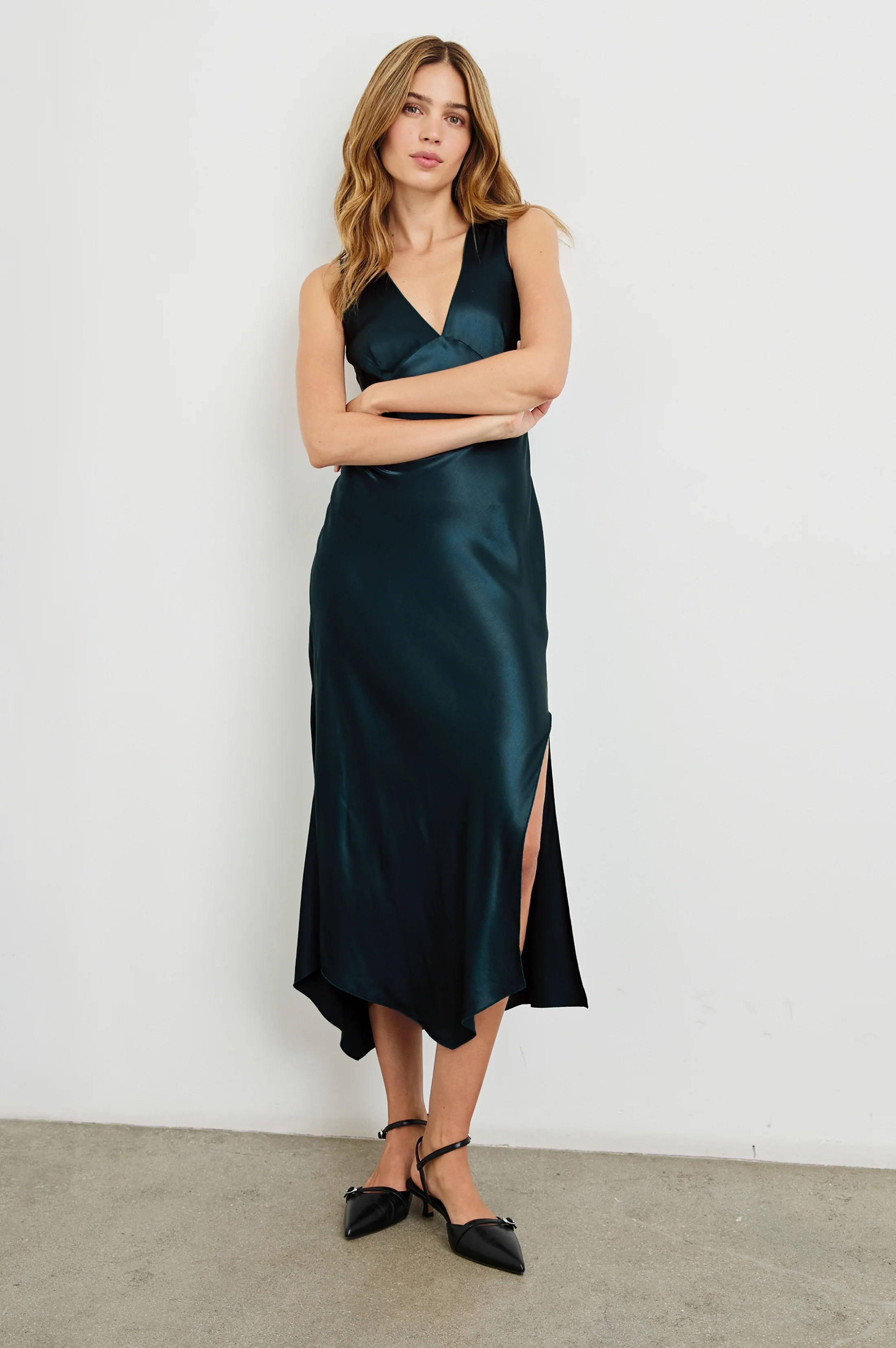 MONIQUE DRESS - DEEP SEA - Image 4