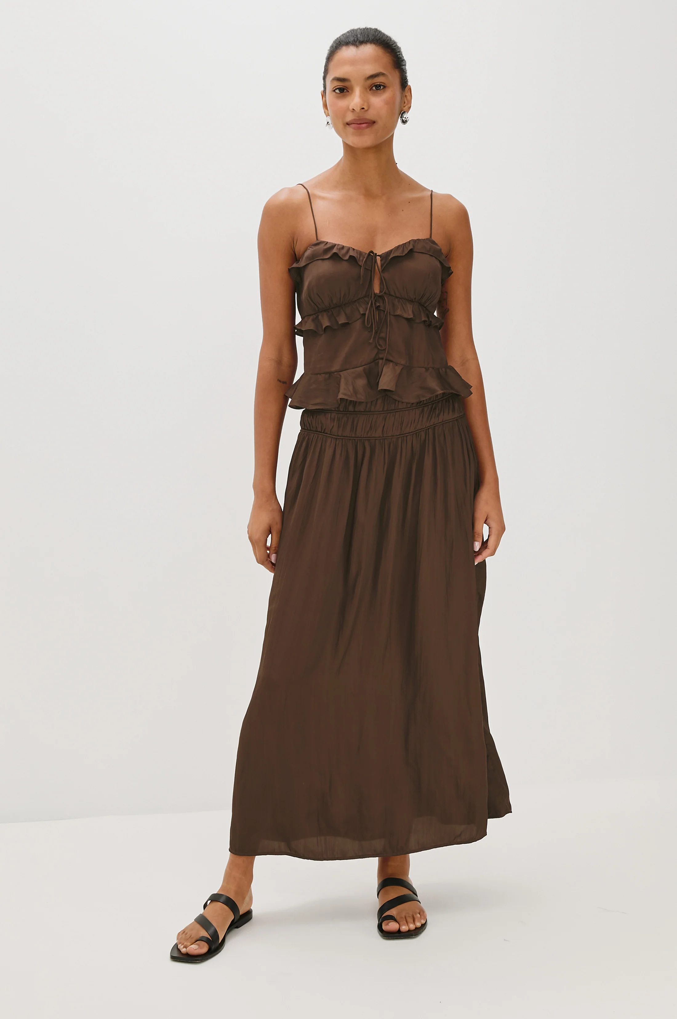 NARA SKIRT - ESPRESSO