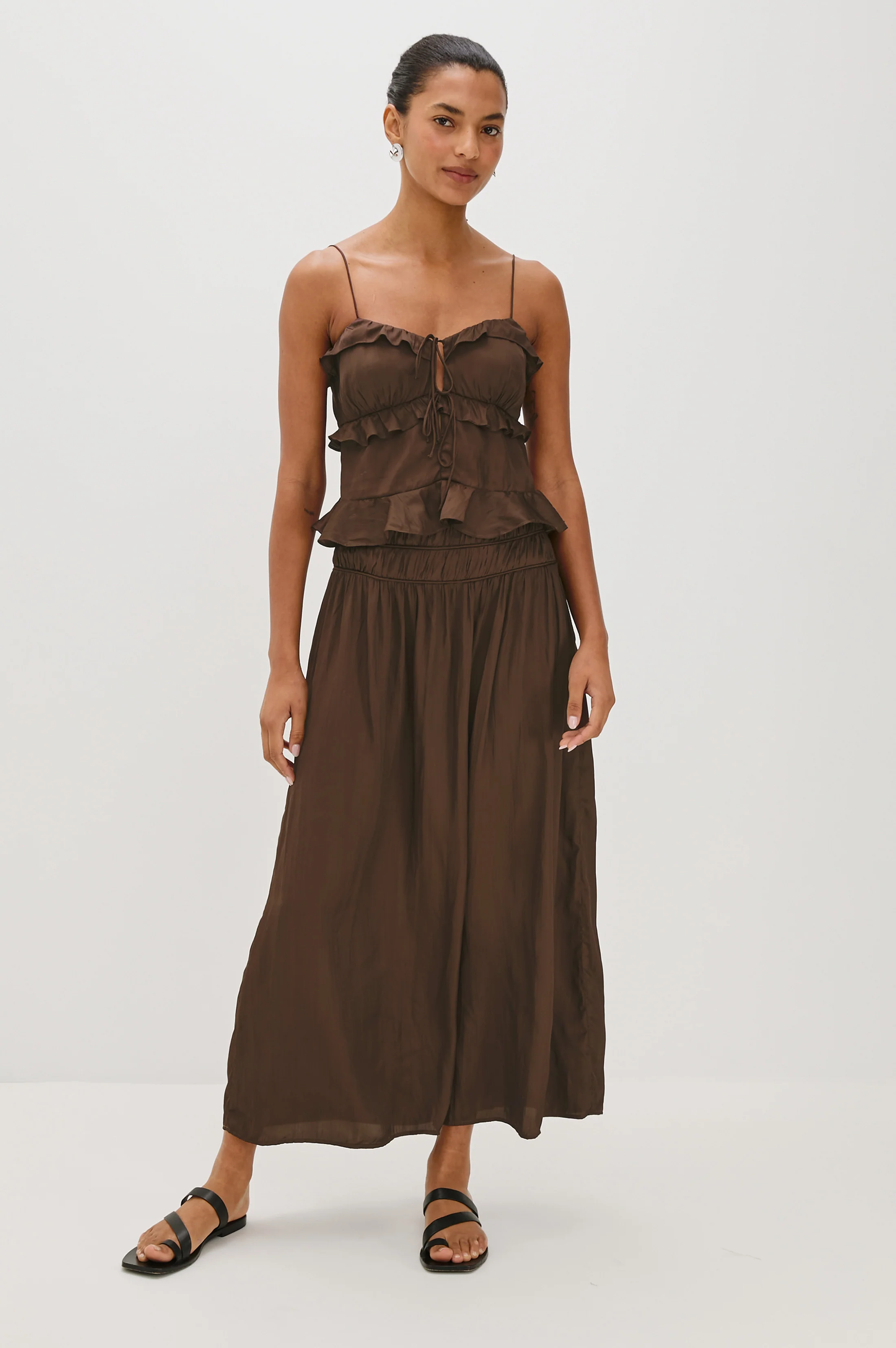 NARA SKIRT - ESPRESSO - Image 4