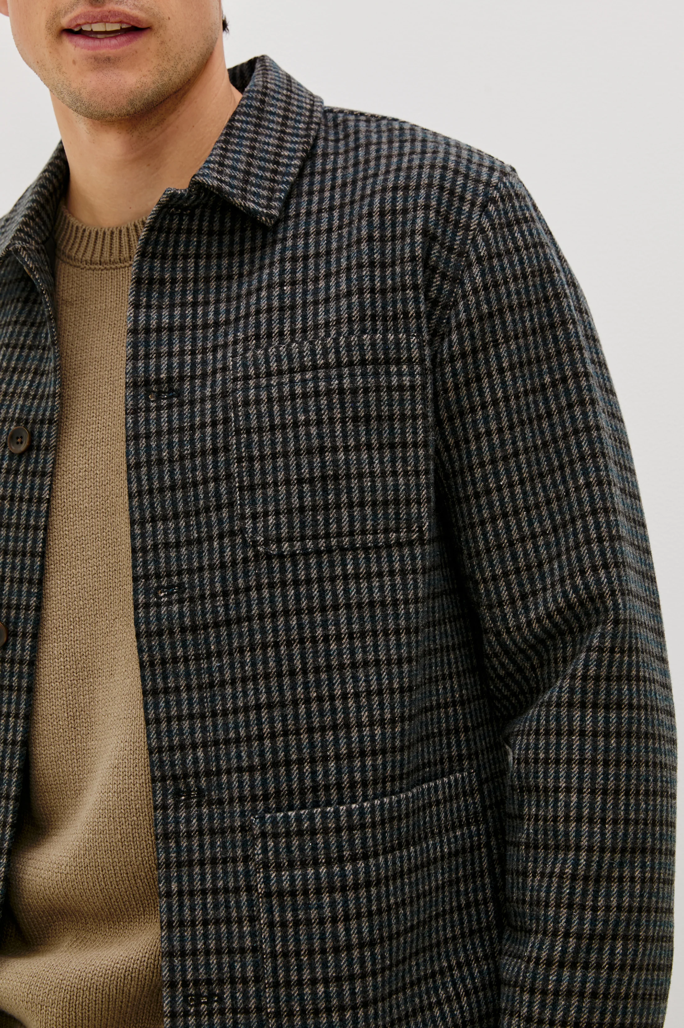 PASCAL JACKET - GREY CHECK PLAID - Image 2
