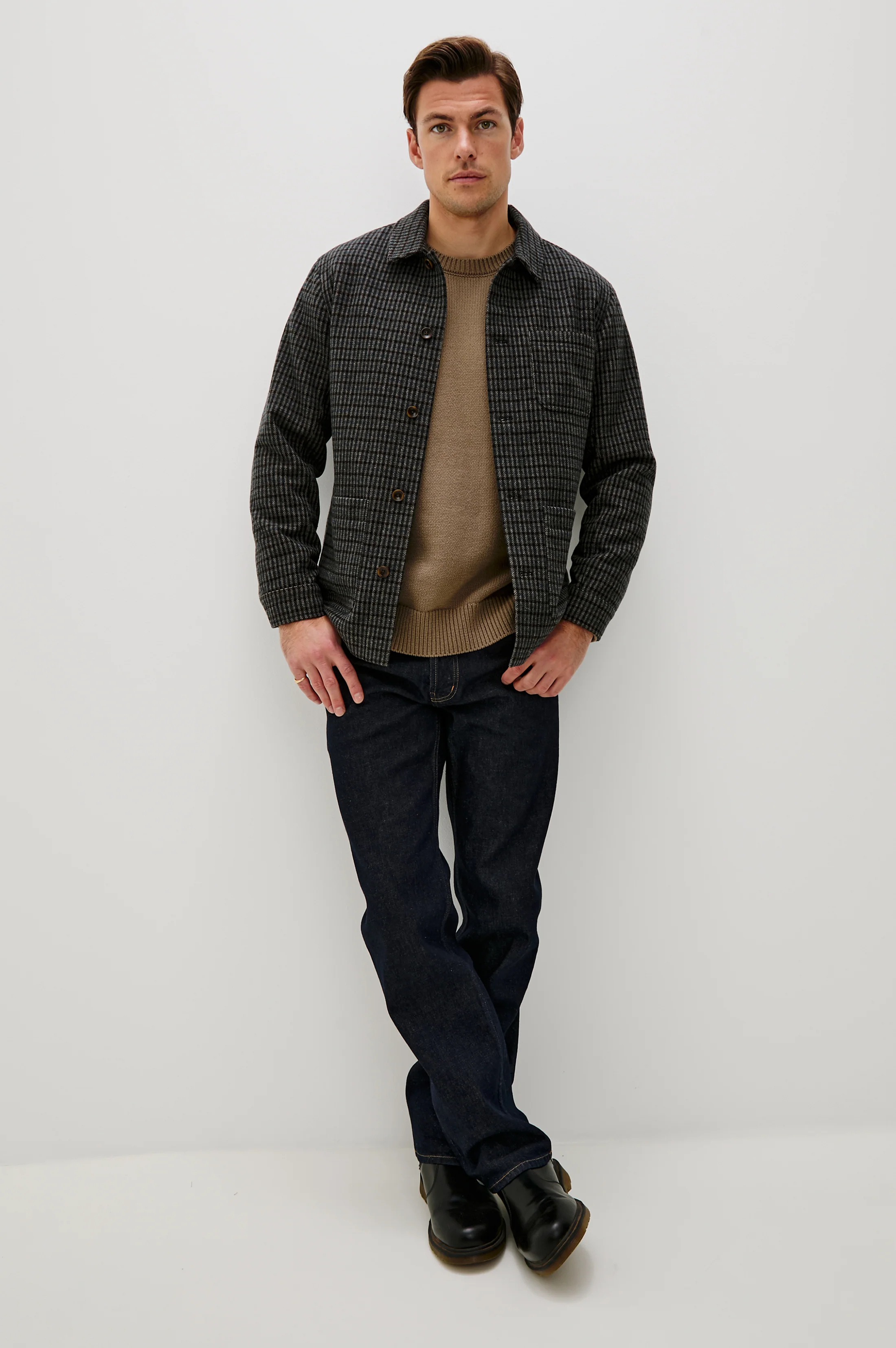 PASCAL JACKET - GREY CHECK PLAID - Image 3