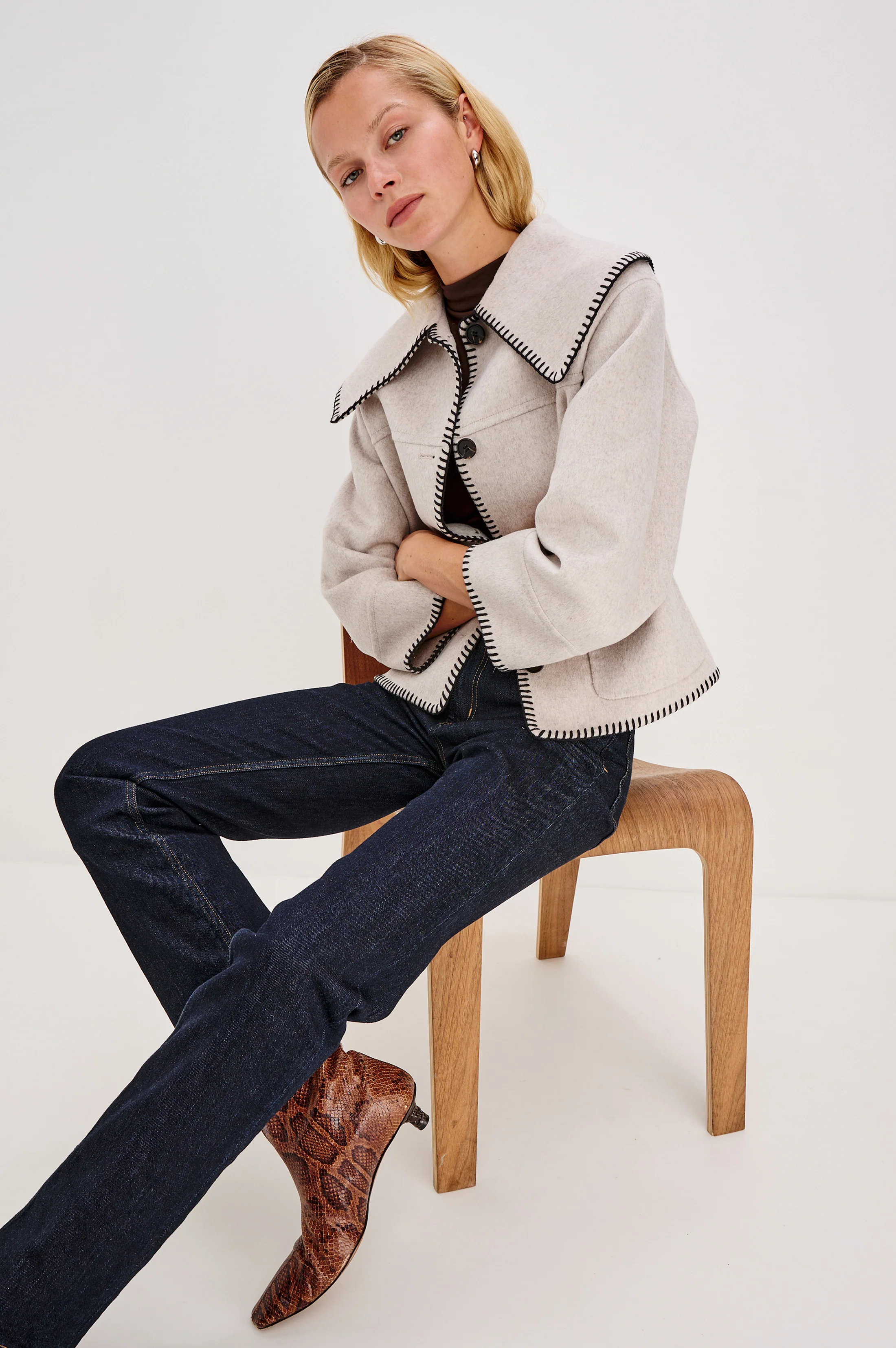 PATTY JACKET - OATMEAL - Image 2