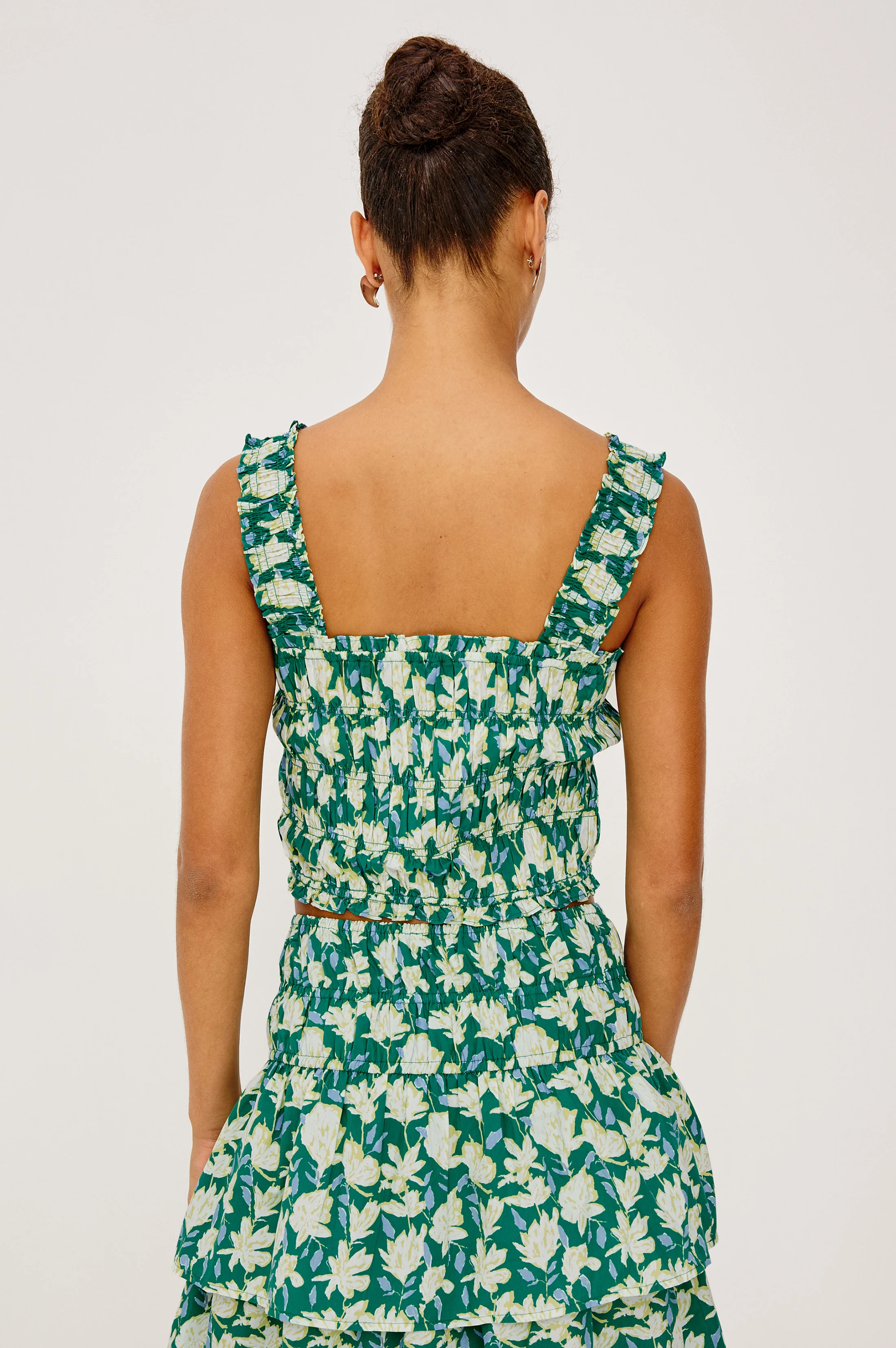 QUINN TOP - GREEN MAYFLOWER - Image 4