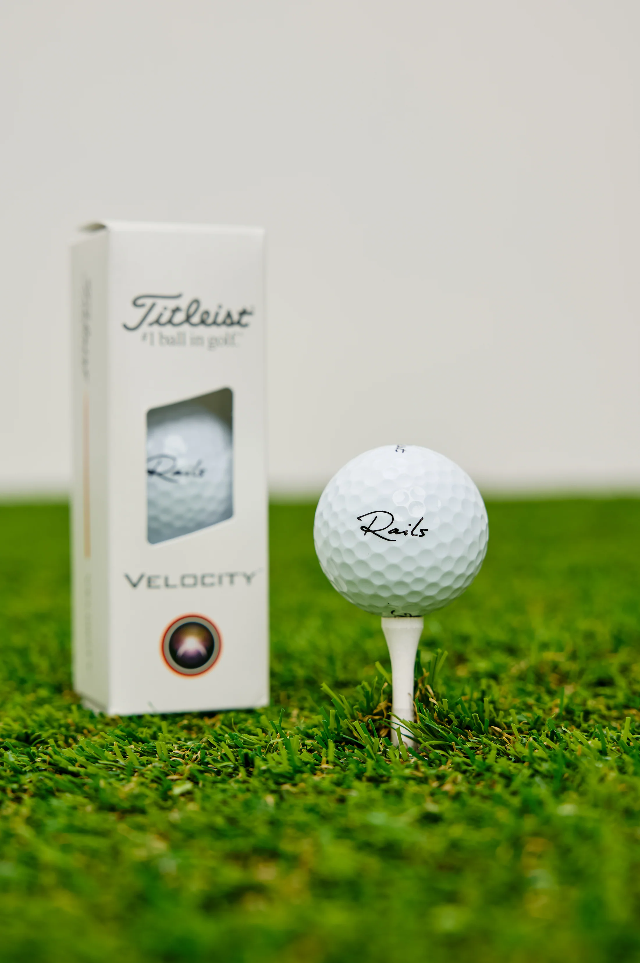 RAILS GOLF BALL 3 PACK - WHITE BLACK LOGO