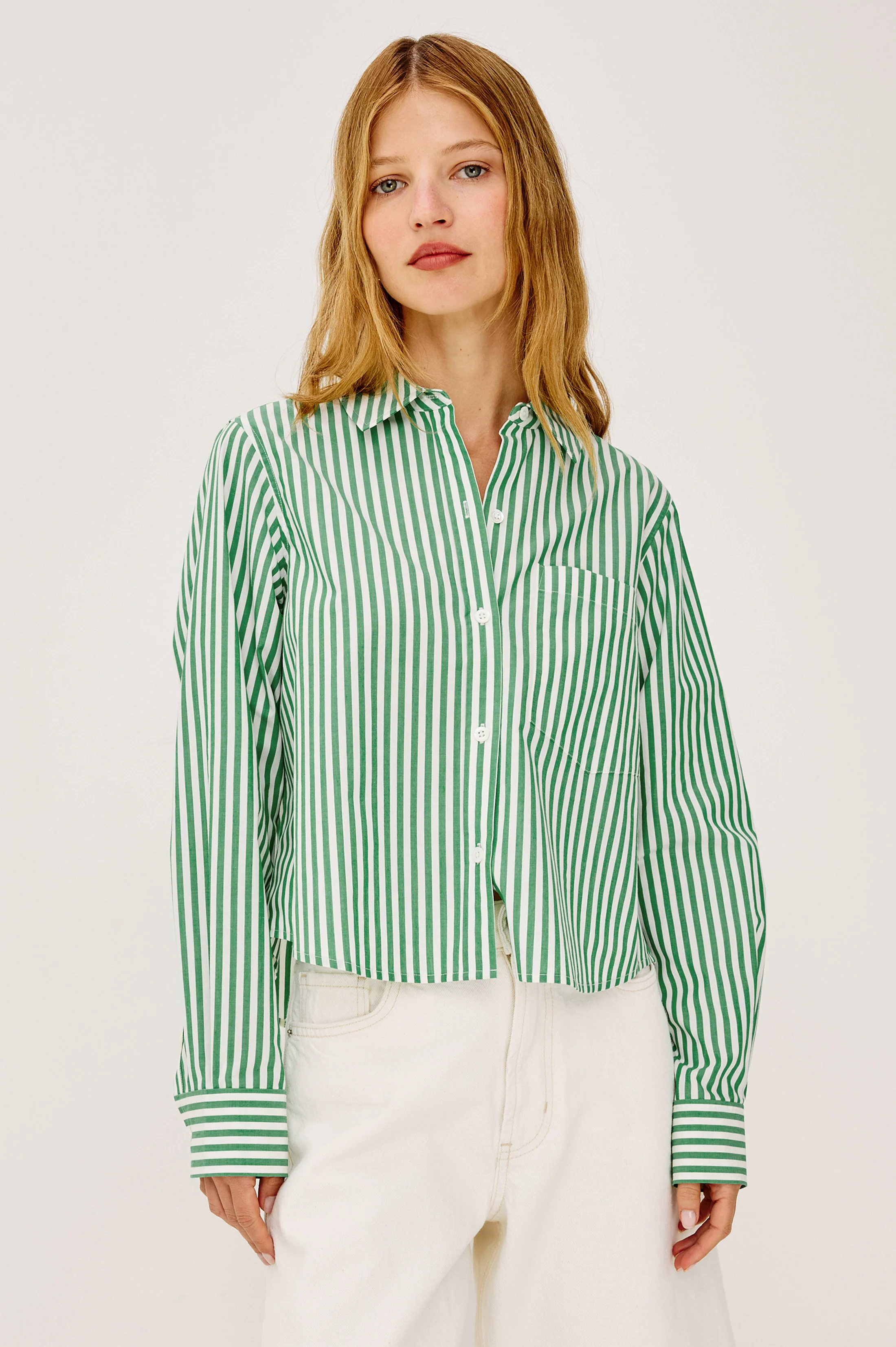RAMY SHIRT - EMERALD STRIPE - Image 4