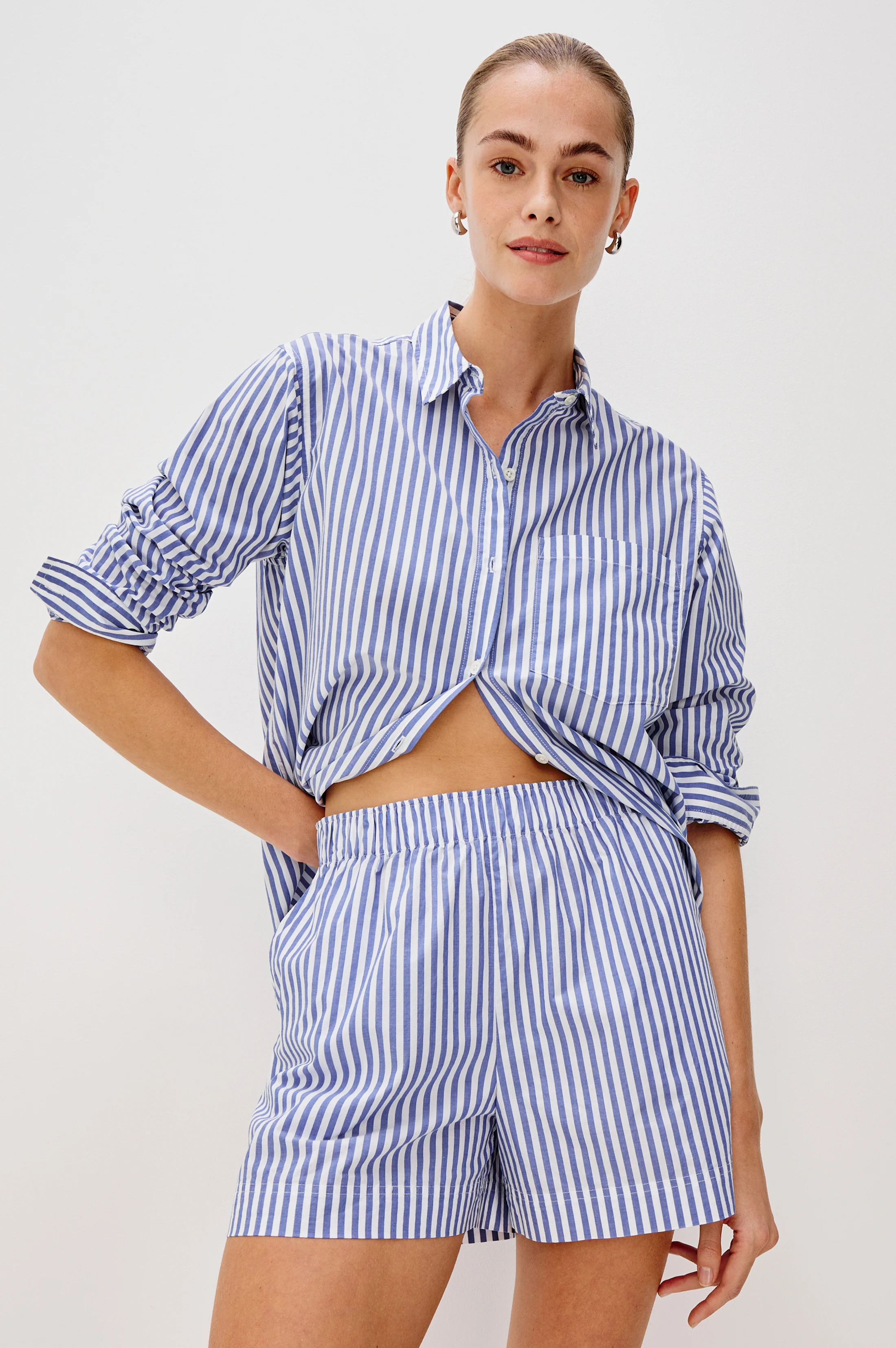 ROCKY SHORT - MARINER WHITE STRIPE