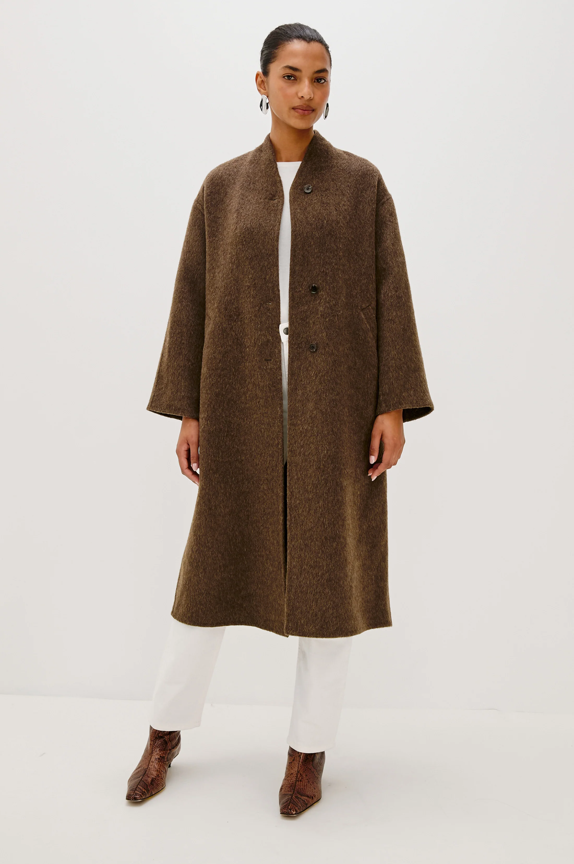 ROLAND COAT - HEATHER UMBER - Image 3