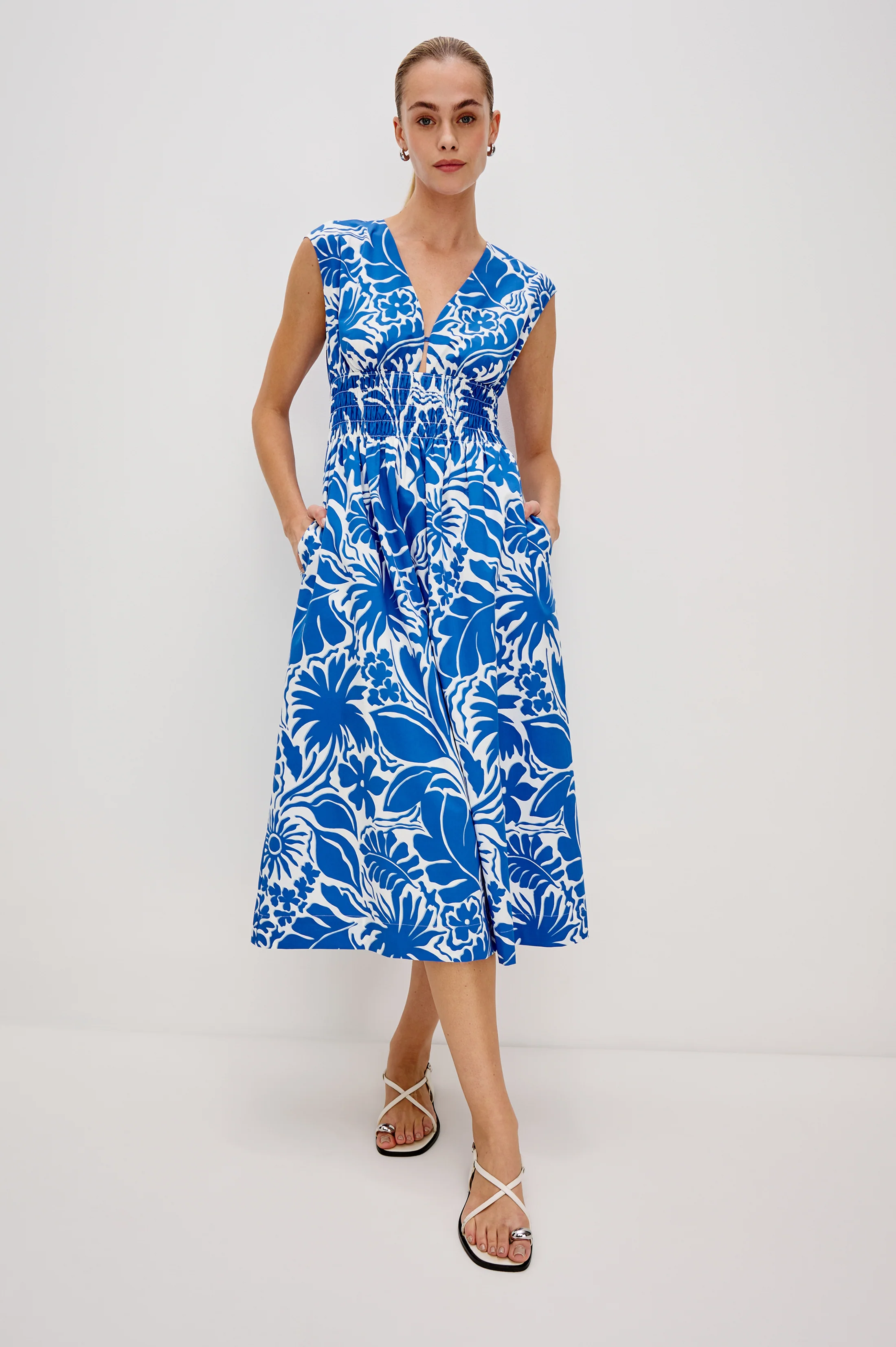ROXANNE DRESS - BLUE RIVIERA