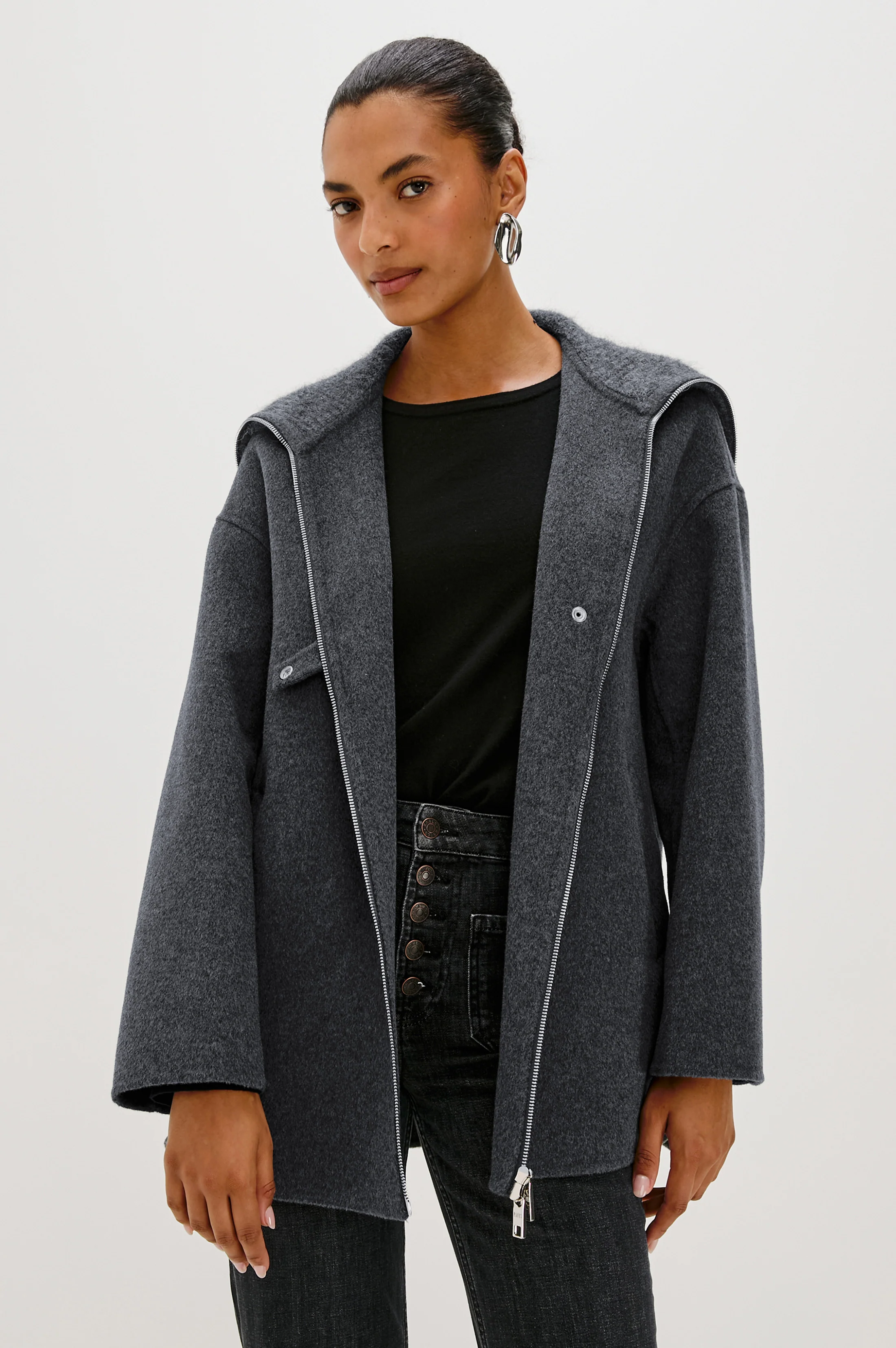 SILVES JACKET - CHARCOAL - Image 4