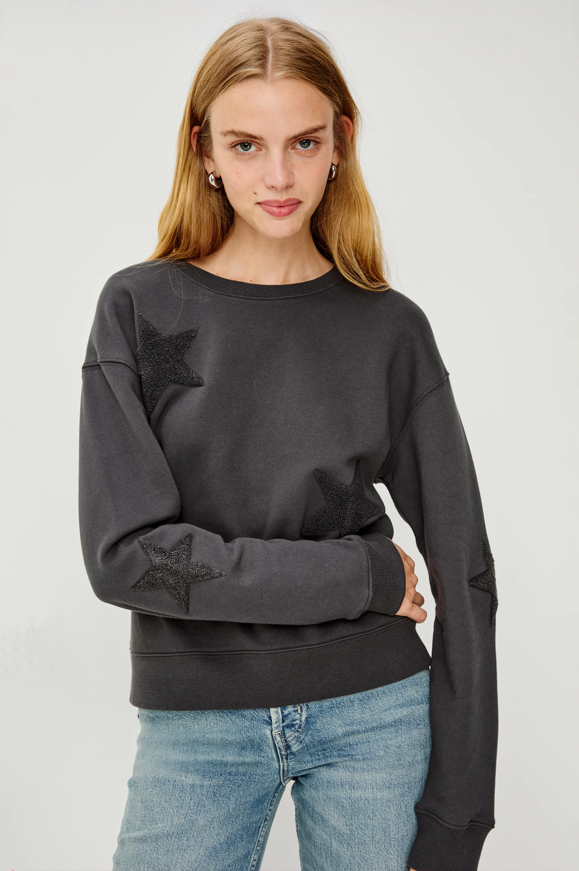 SONIA SWEATSHIRT - WASHED BLACK - Image 4