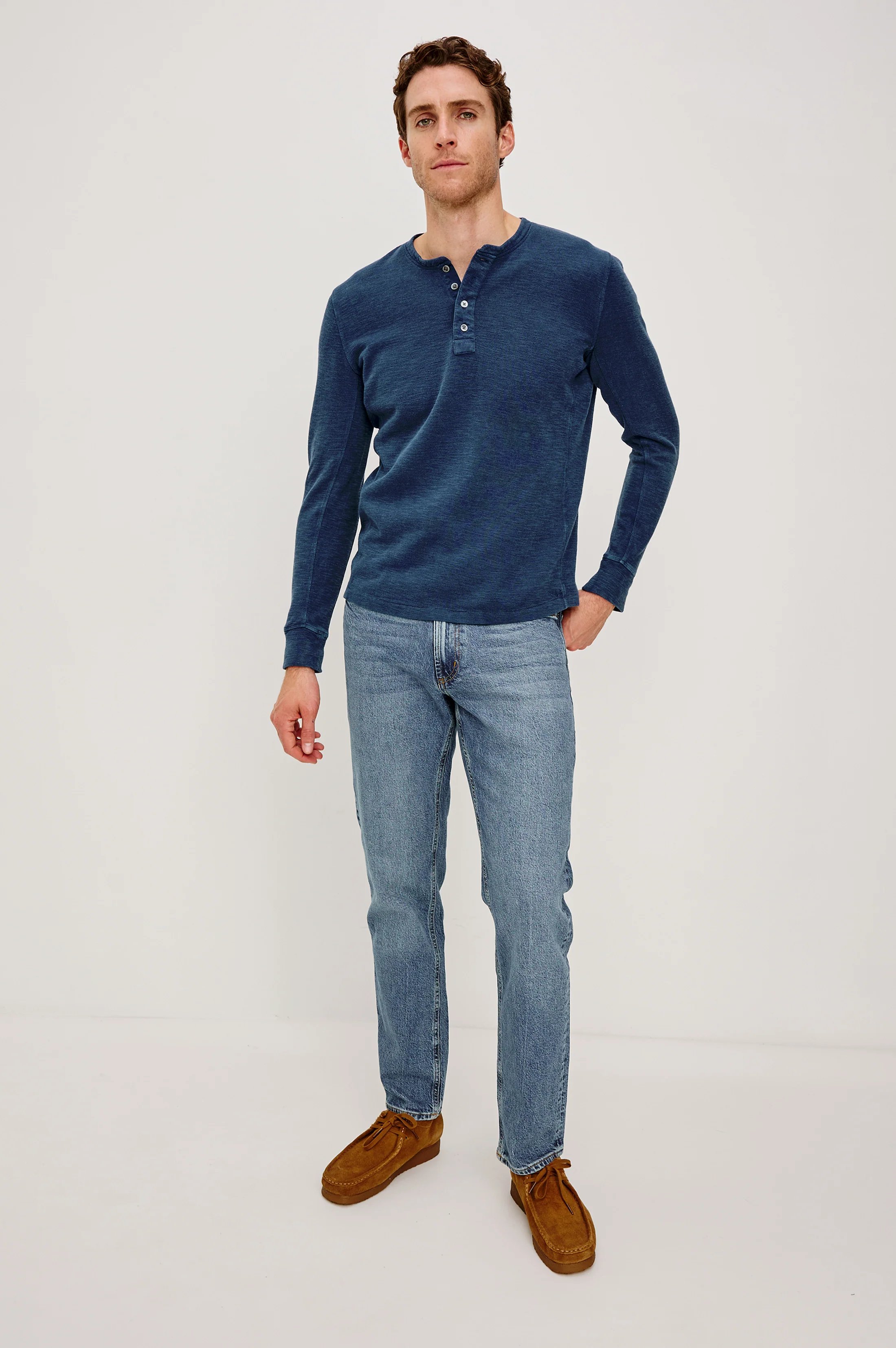 SOTO HENLEY - VINTAGE INDIGO - Image 3