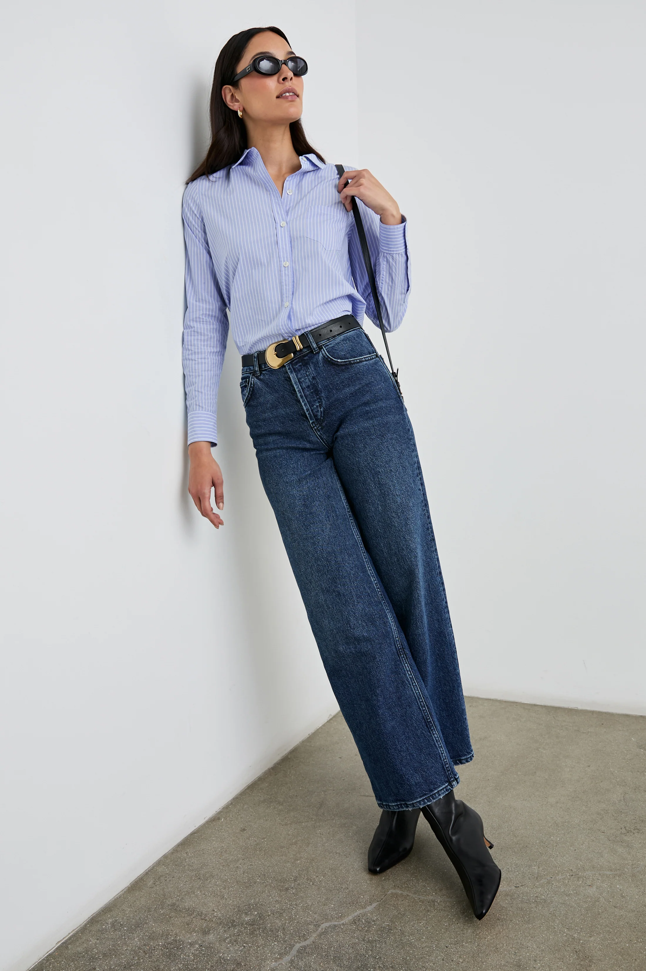 STINA SHIRT - OXFORD WHITE STRIPE - Image 3