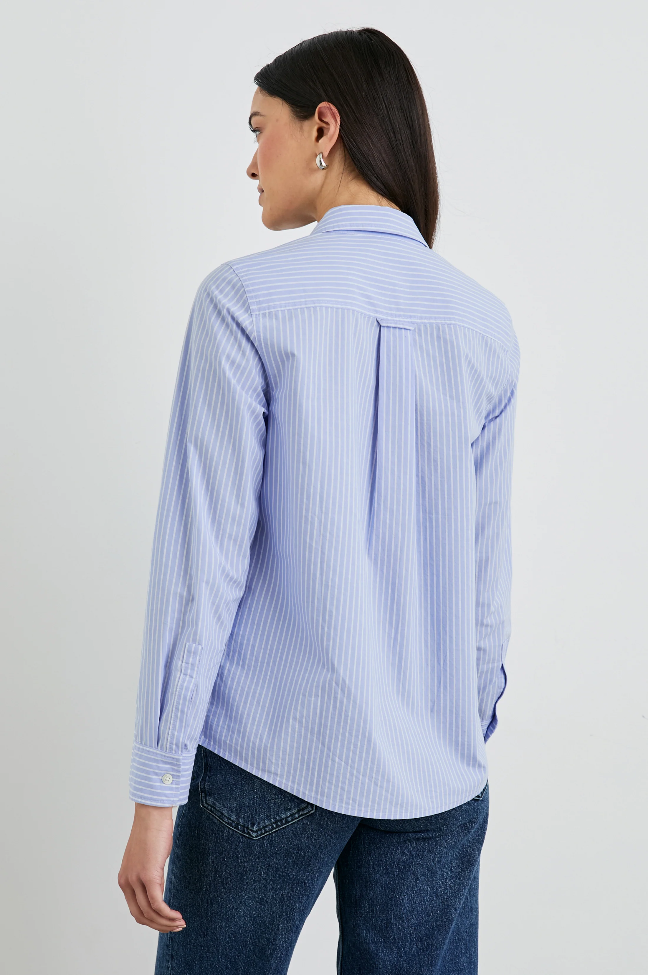 STINA SHIRT - OXFORD WHITE STRIPE - Image 6