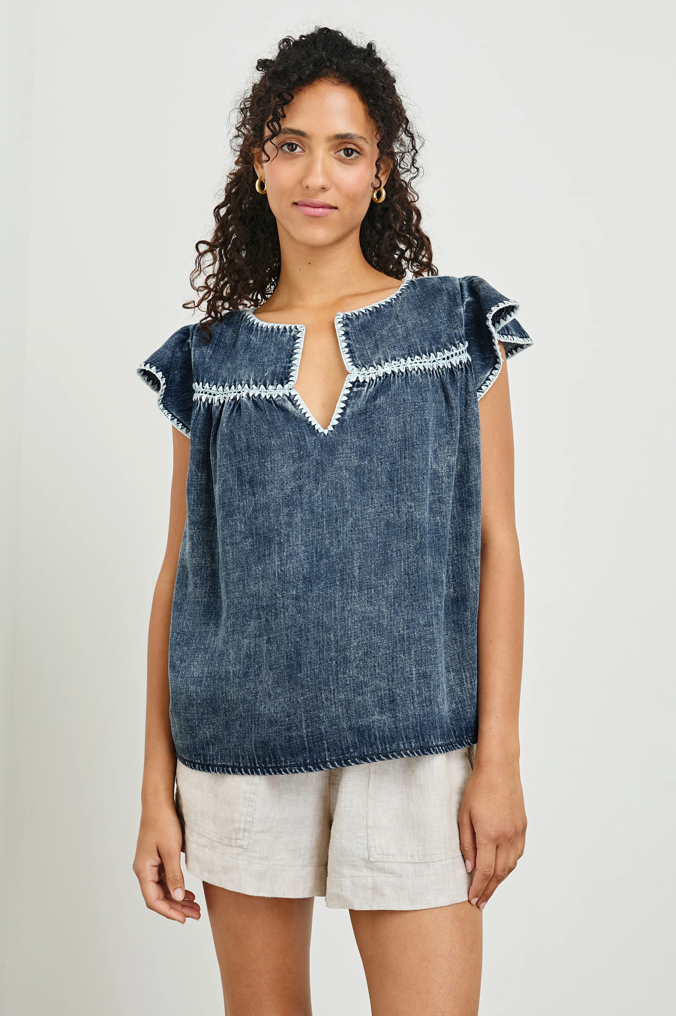 TAFIA TOP - CLASSIC BLUE