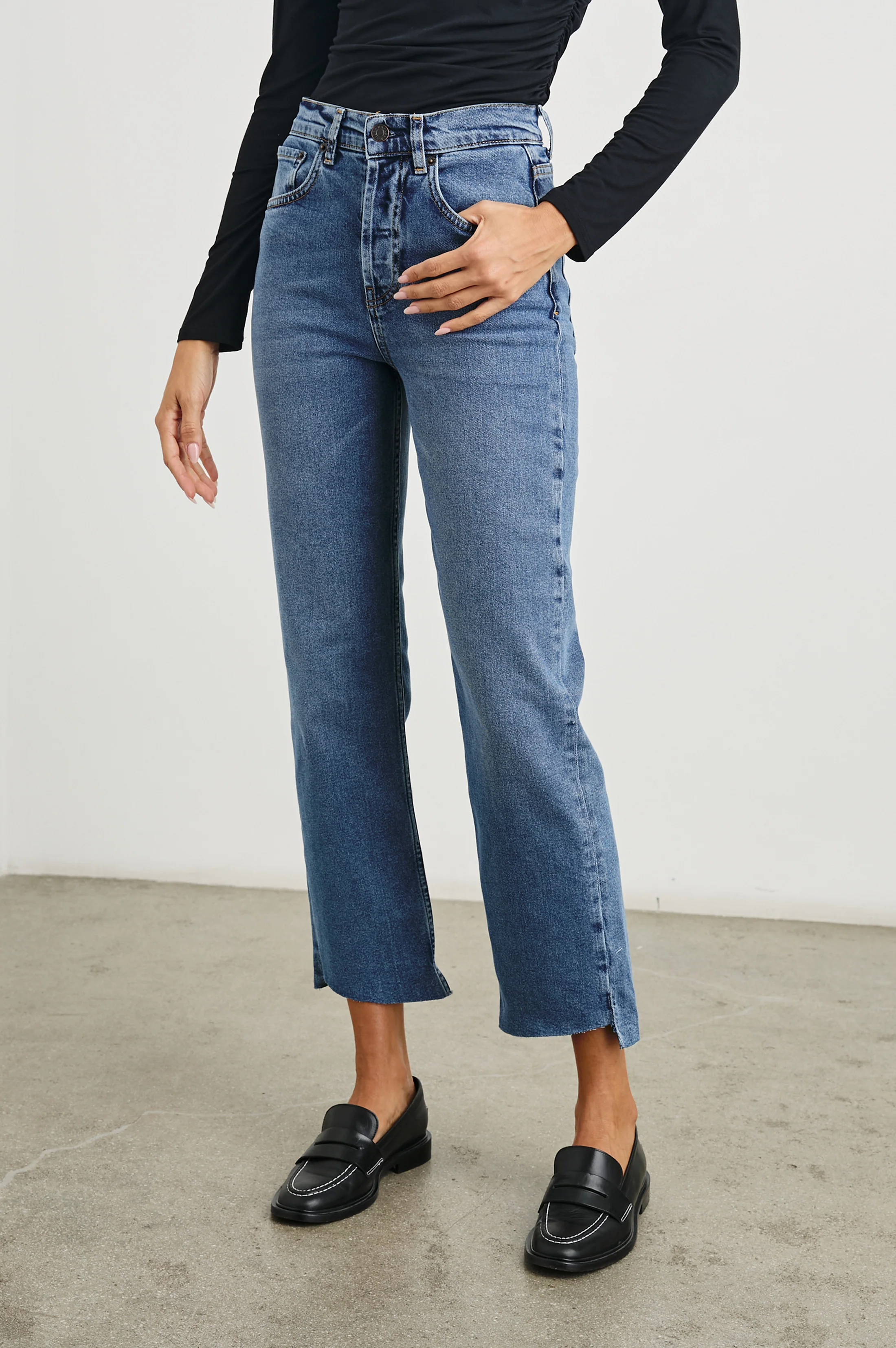 TOPANGA CROP STRAIGHT - PURE INDIGO - Image 3