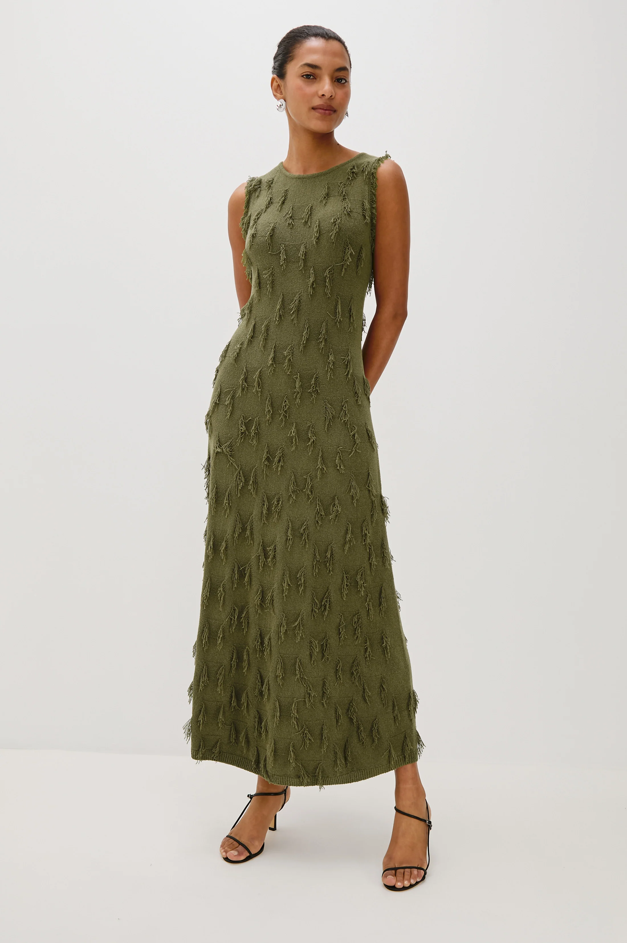 TRIVENTO DRESS - OLIVE