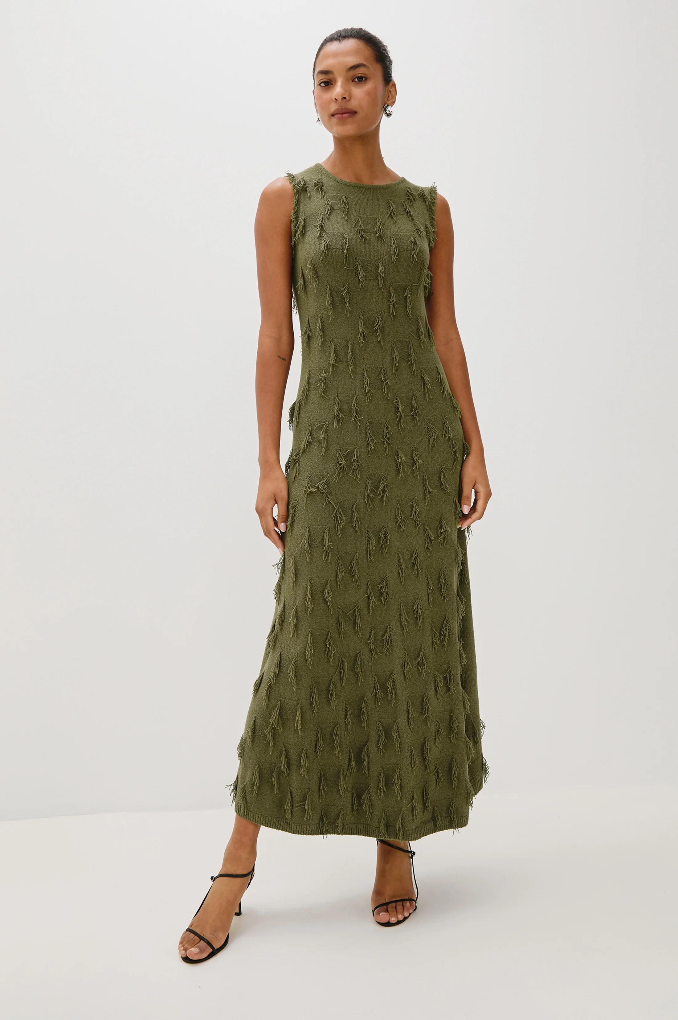 TRIVENTO DRESS - OLIVE - Image 4
