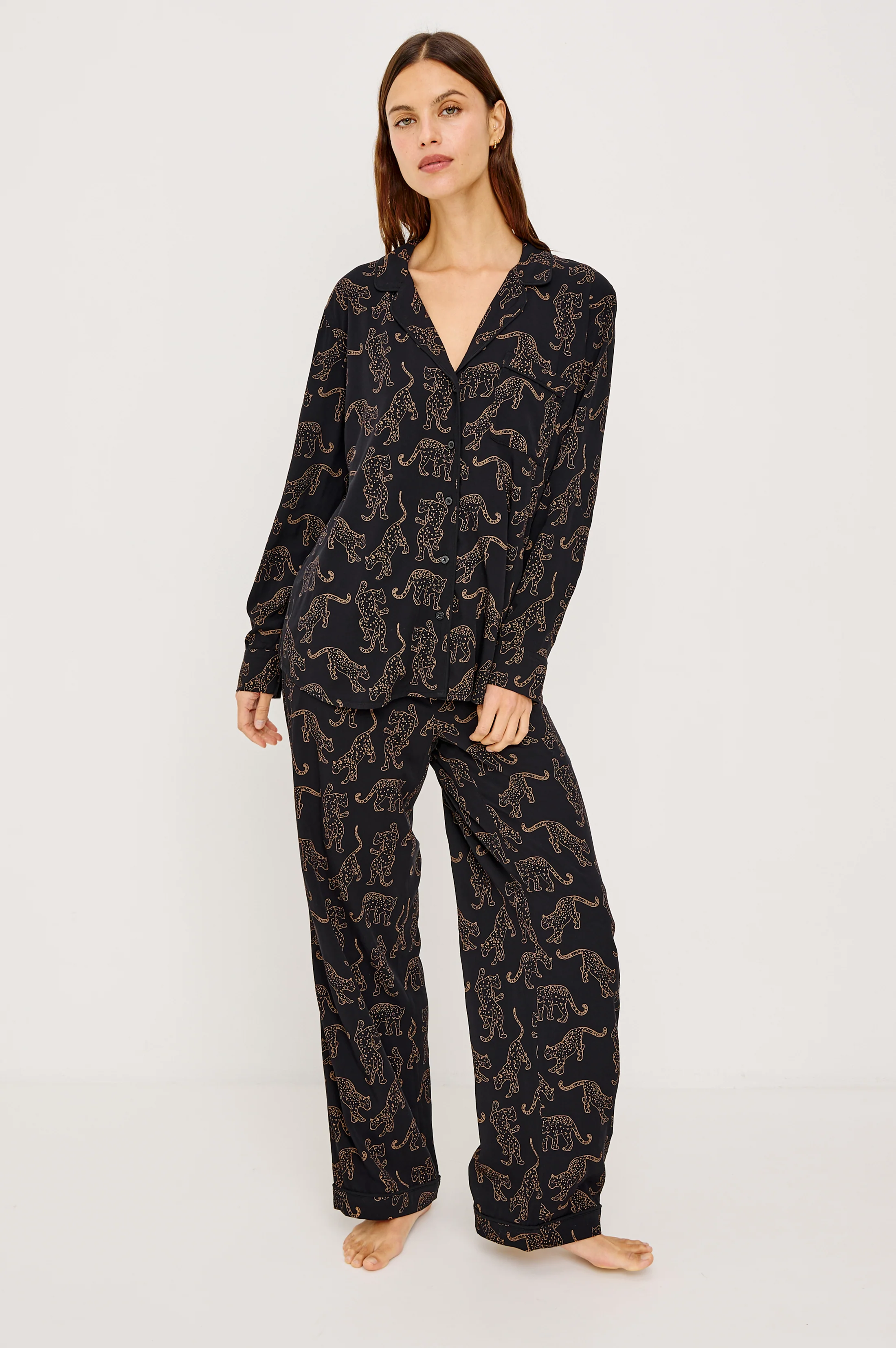 VARRA PAJAMA SET - TAN JAGUARS - Image 5