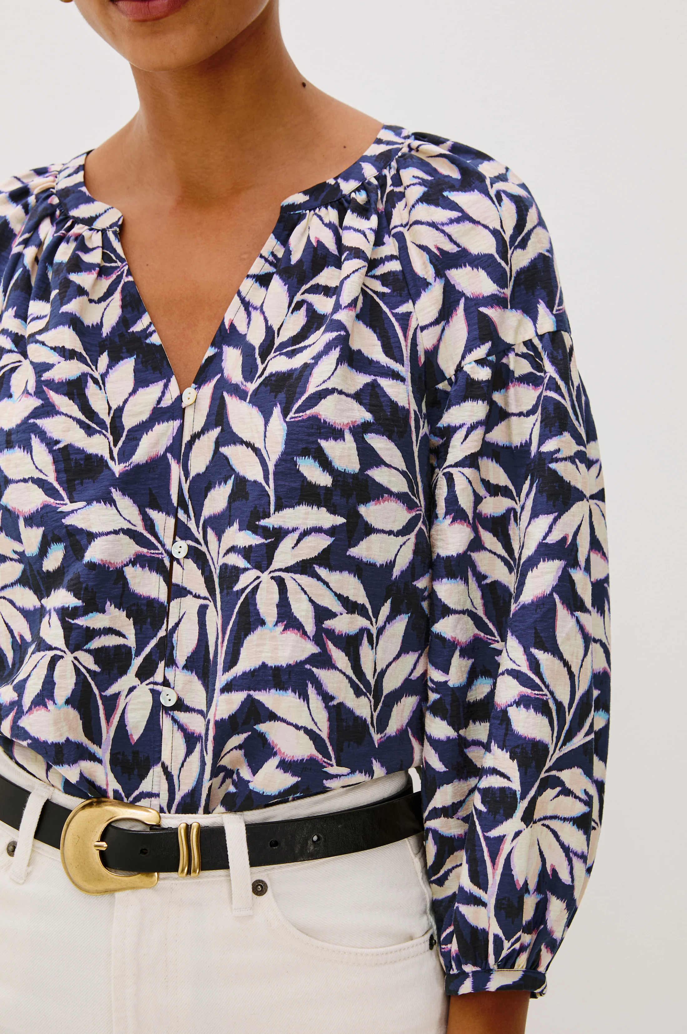 VASIA TOP - NAVY VINES - Image 2