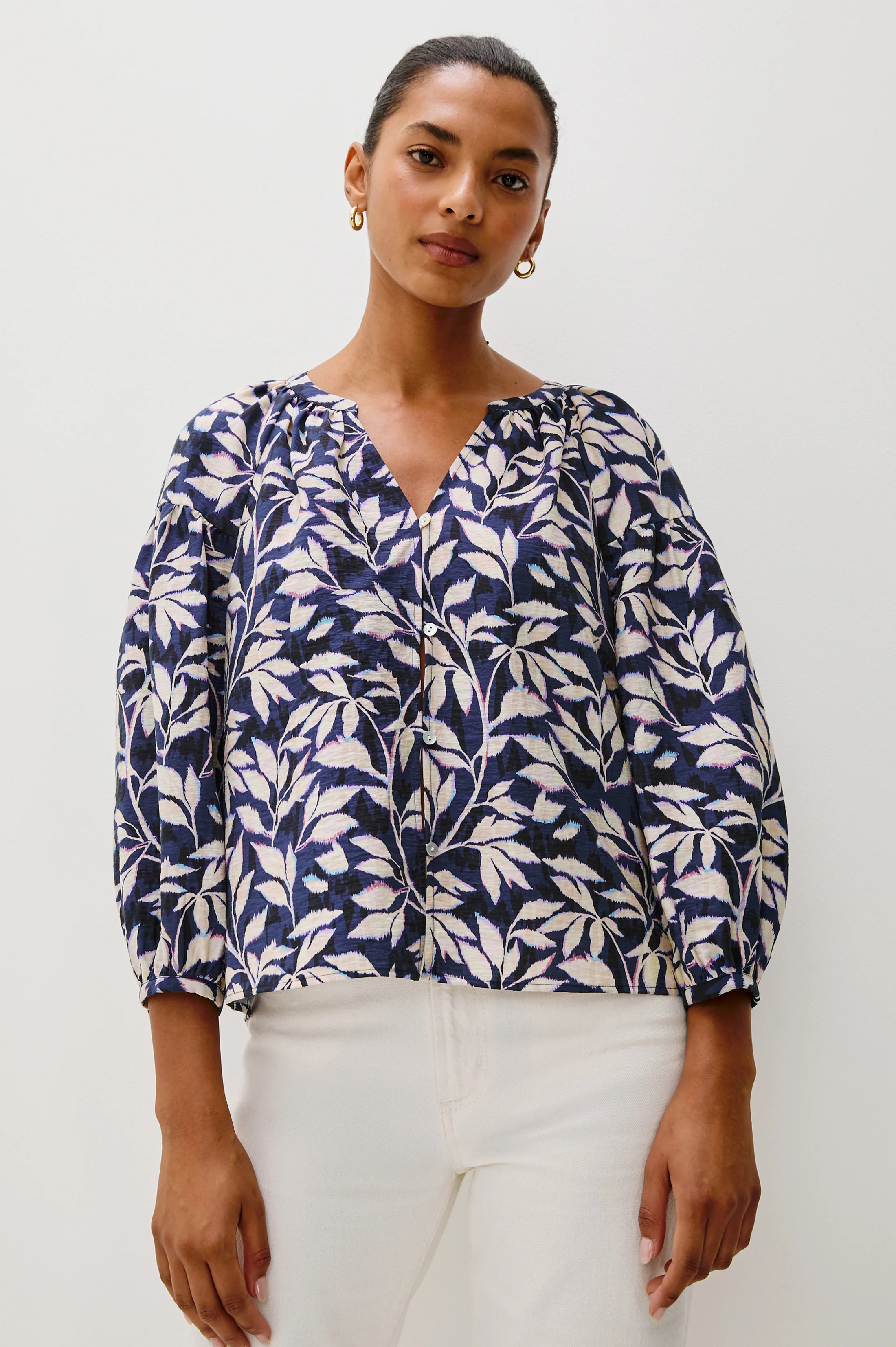 VASIA TOP - NAVY VINES - Image 3