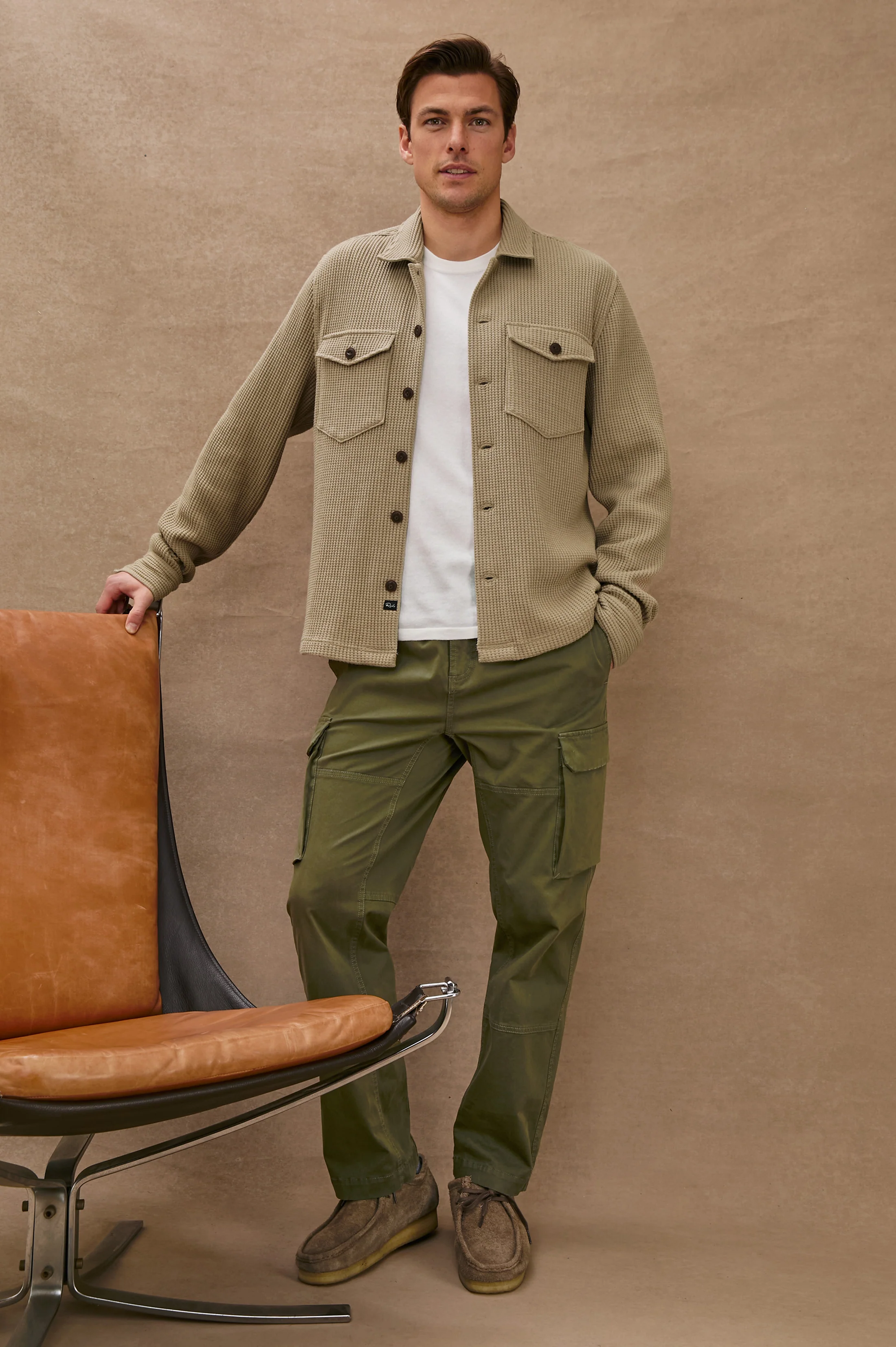 WELLS OVERSHIRT - BARLEY - Image 4