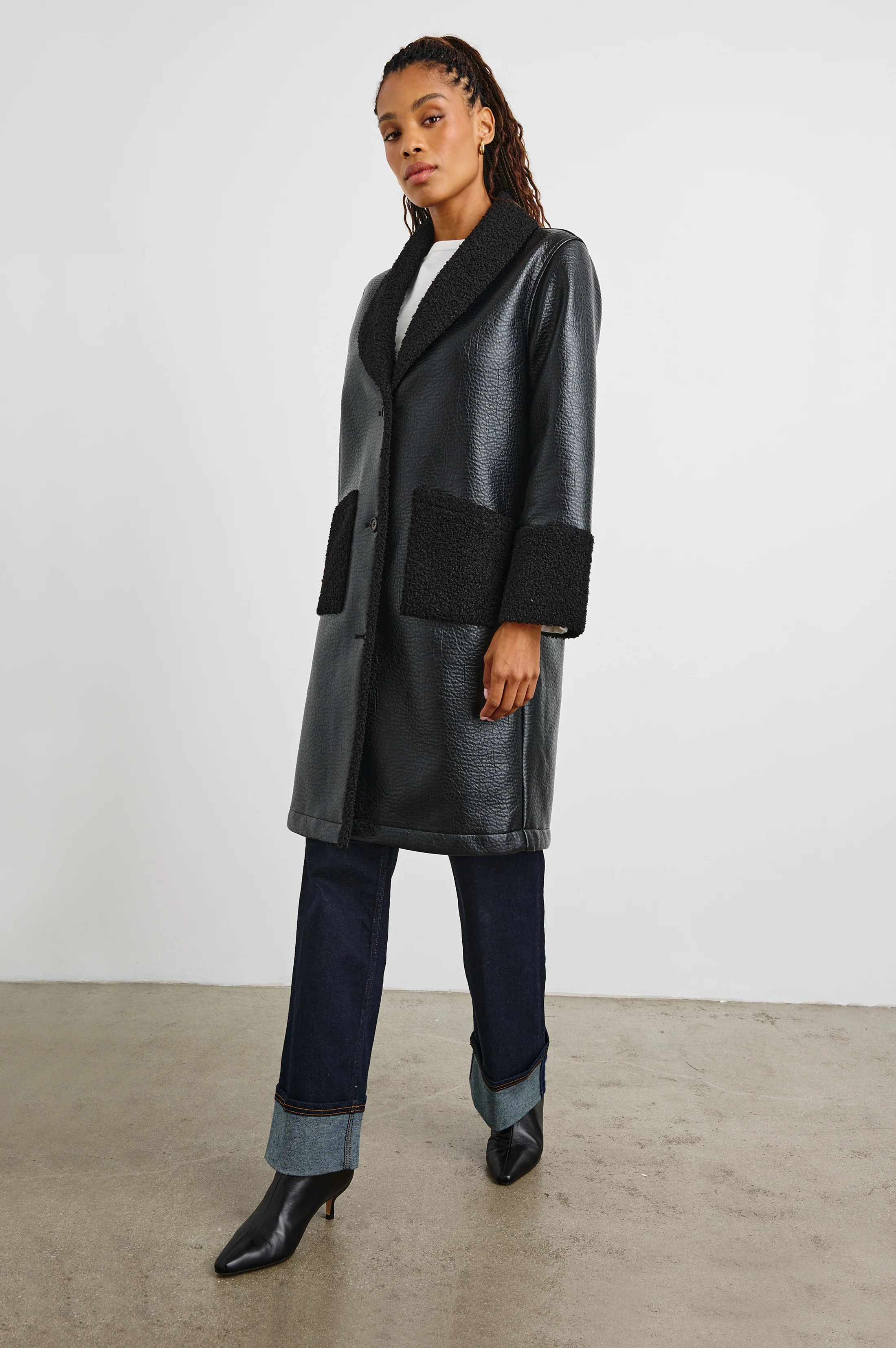 ZODIAC JACKET - BLACK SHEARLING - Image 6