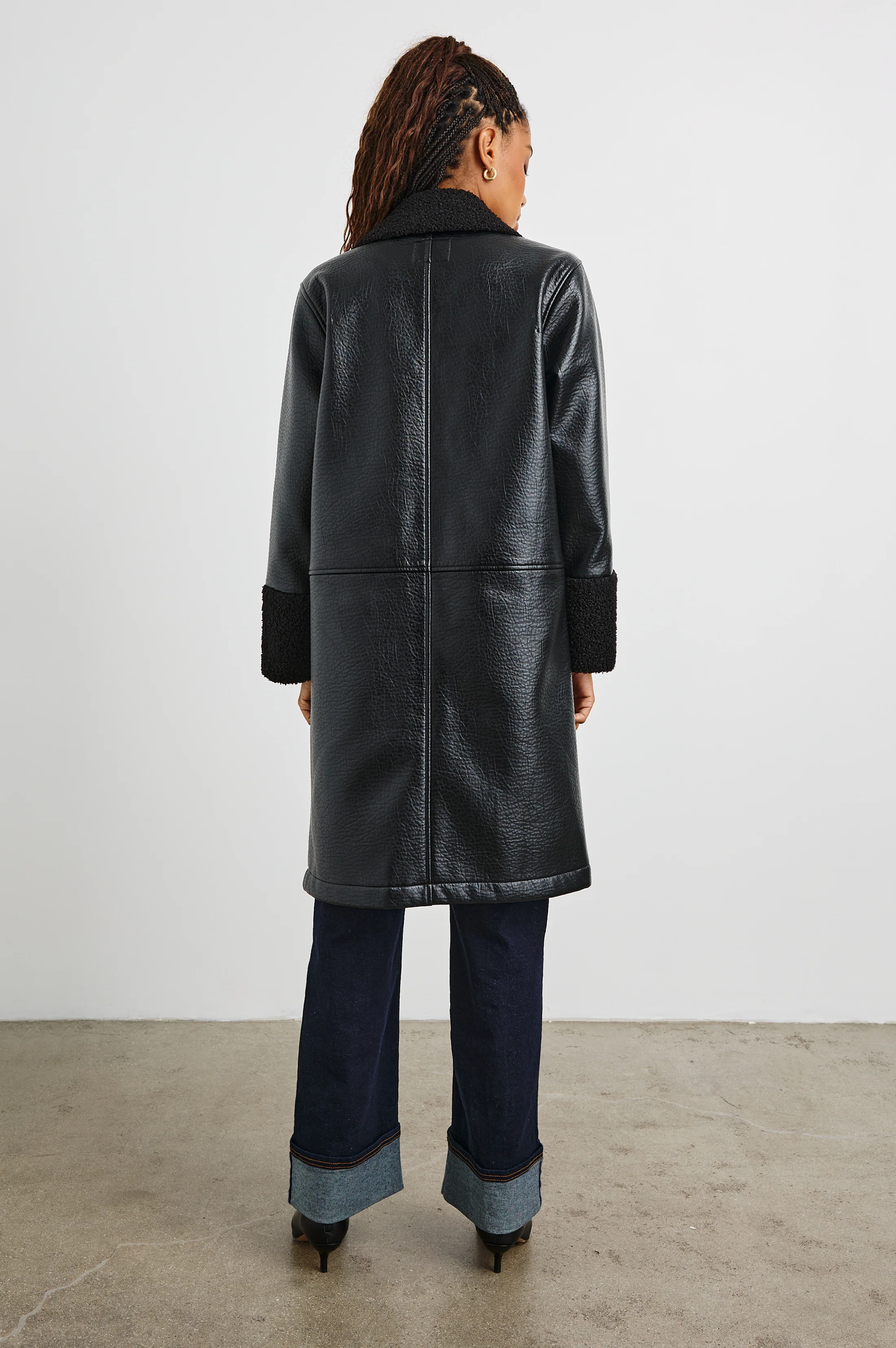 ZODIAC JACKET - BLACK SHEARLING - Image 7